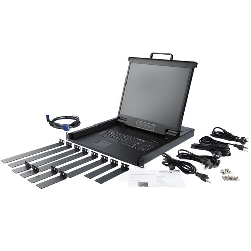 Startech 1 Port 1U VGA Kvm Console, 19" Lcd, Usb, Rackmount, 2Yr