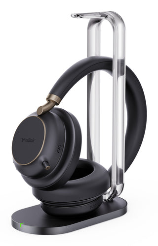 Yealink Wireless (Bh76 Plus) Uc Anc Stereo Headset,Chargestand,Black,Usb-C Native,C/A Adap