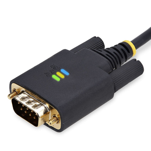 Startech 10Ft (3M) USB To Null Modem Serial Adapter Cable, Interchangeable Db9 Screws/Nuts