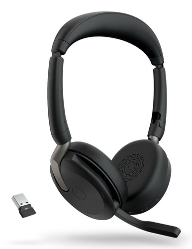 Jabra Wireless Evolve2 65 Flex Uc Stereo Bluetooth Headset + Link390A Bt, Usb-A