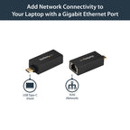 Startech Usb-C 3.0 To Gbe Adapter, Tb3 Compatible, Black, 2Yr