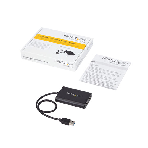 Startech USB To Dual Dp Adapter - 4K 60Hz