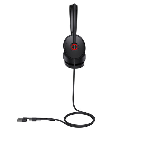 Yealink Wired (Uh48) Uc Stereoactive Noise Cancelling Headset With C To A Adapter