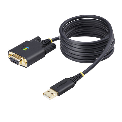 Startech 6.6Ft (2M) USB To Null Modem Serial Adapter Cable, Com Retention, Ftdi, Usb-A To