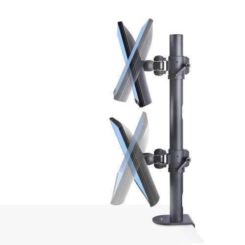 Startech Desk Mount For 2X Vertically Stacked Monitors, Dual 49"; Taa, 5 Yr