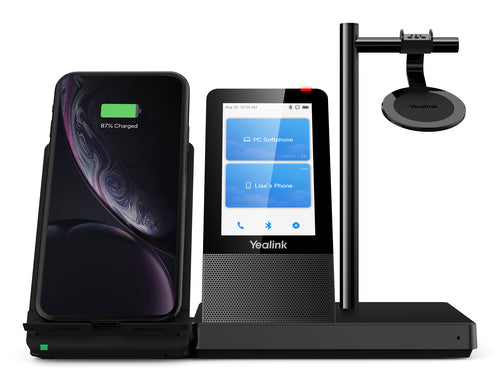 Yealink Dect Wireless (Wh66) Uc Mono Headset , 4" Touch Screen Base , Speakerphone
