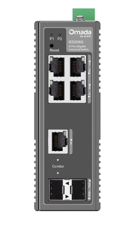 Tp-Link Omada 6-Prt Indus Managed Gigabit Switch, Gbe (4), Sfp Combo(1), Sfp(1), 5Yr