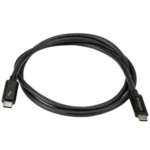 Startech 1M T/Bolt3 Cable, 20Gbps, 100W Pd, Black, 2Yr