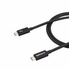 Startech 1M T/Bolt3 Cable, 20Gbps, 100W Pd, Black, 2Yr