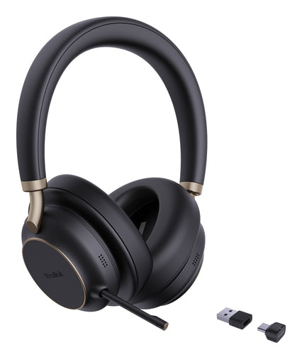 Yealink Wireless (Bh76 Plus) Ms Anc Stereo Headset, Black, Usb-C Native, C To A Dongle