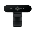 Logitech Brio 4K Webcam, Rightlight 3, 13Mp Sensor, Dual Mic, Windows Hello, Graphite