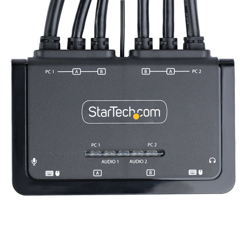 2-Port USB Dual HDMI 4K 60Hz Cable Kvm Switch W/ Audio