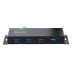 Startech 4 Port USB 3.0 Hub, Industrial, Metal, Esd Protection, Mount, 2Yr