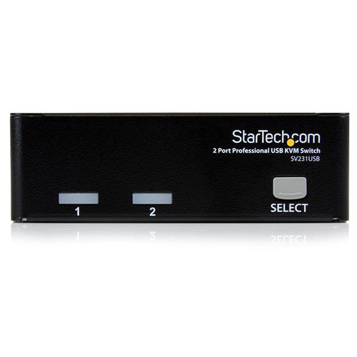 Startech 2 Port Single Display USB VGA Kvm Switch W/ Cables, 3 Yr