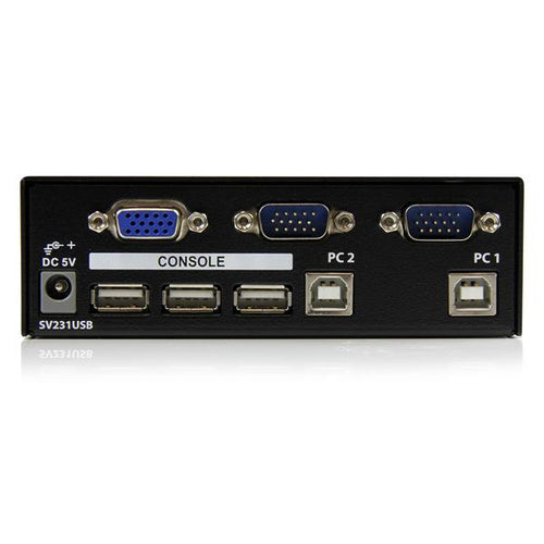 Startech 2 Port Single Display USB VGA Kvm Switch W/ Cables, 3 Yr