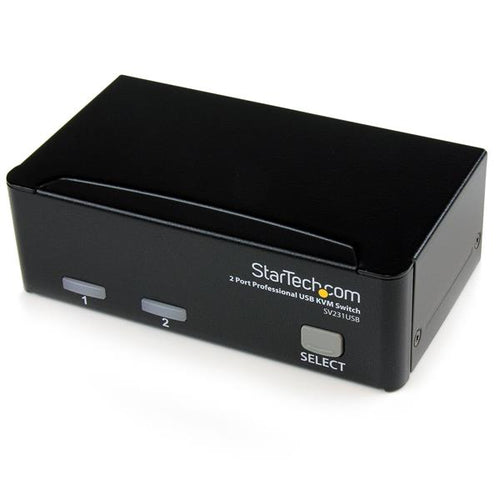 Startech 2 Port Single Display USB VGA Kvm Switch W/ Cables, 3 Yr