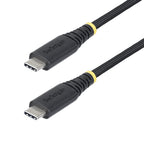 StarTech 1M USB-C Charging Cable, 240W, Silicone Jacket W/Braid, Ltw