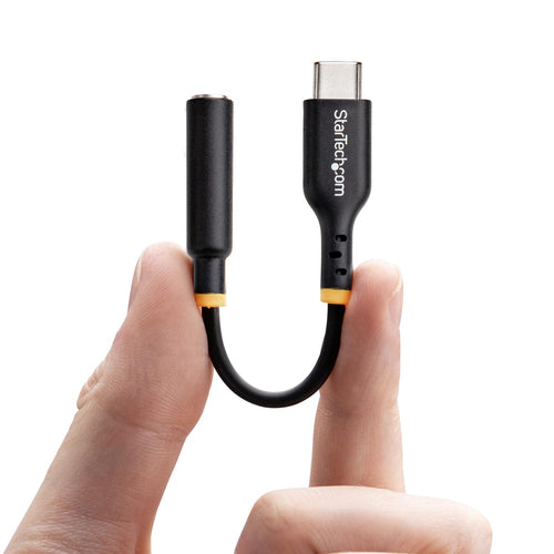 Startech Usb-C Audio Adapter To 3.5Mm Trrs Jack, Headphone Aux Dongle, 2 Yr