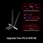 Tp-Link Archer Axe5400 Bluetooth 5.3 Pcie Wi-Fi 6E Tri-Band Adapter, 3Yr