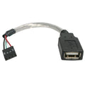Startech 15Cm Usb-A To USB 4 Pin Connector To Motherboard, F To F, Usb2.0, Ltw