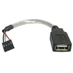 StarTech 15Cm USB-A To USB 4 Pin Connector To Motherboard, F To F, Usb2.0, Ltw