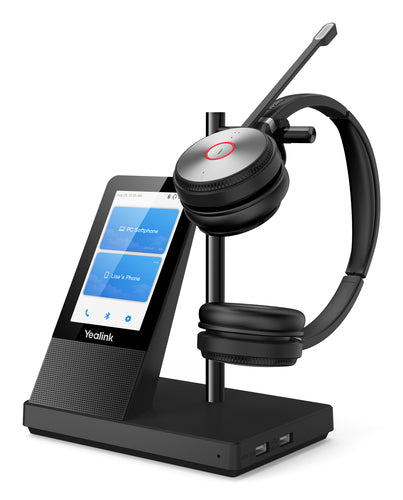 Yealink Dect Wireless (Wh66) Uc Dual Headset , 4" Touch Screen Base , Speakerphone