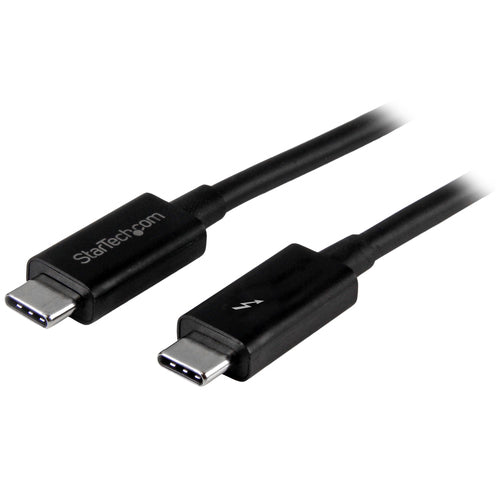 Startech 1M T/Bolt3 Cable, 20Gbps, 100W Pd, Black, 2Yr