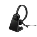 Jabra Wireless Evolve 65 Te Ms Stereo Bluetooth Headset W/Charge Stand + Link390A Bt,Usb-A
