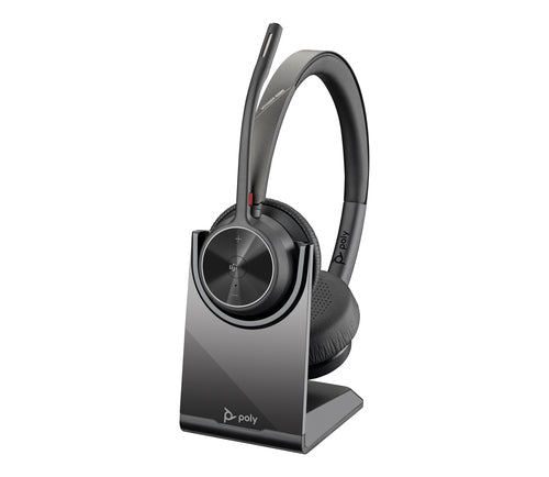 HP Poly Voyager 4320 Oth Wireless Ms Stereo Headset W/Charging Stand, Bt700 Dongle , Usb-A
