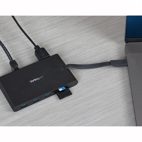 Startech Usb-C Mini Dock - 4K HDMI Or Vga/Usb(3)/Rj45, Single Display, 85W, No Ac, 3Yr