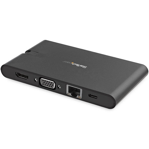 Startech Usb-C Mini Dock - 4K HDMI Or Vga/Usb(3)/Rj45, Single Display, 85W, No Ac, 3Yr
