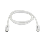 Startech 1M T/Bolt3 Cable, 20Gbps, 100W Pd, White, 2Yr