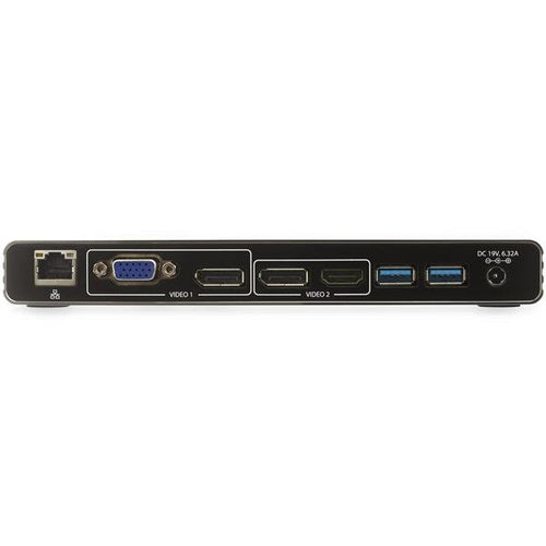 Startech T/Bolt3 4K Dock, Dual Display, Dp(2), Usb(2), Hdmi, Vga,Rj45,85W, Ac,3Yr