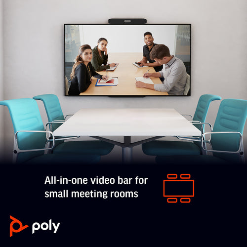 HP Poly Studio X30 All-In-One 4K Android Video Conferencing Bar, Huddle Room