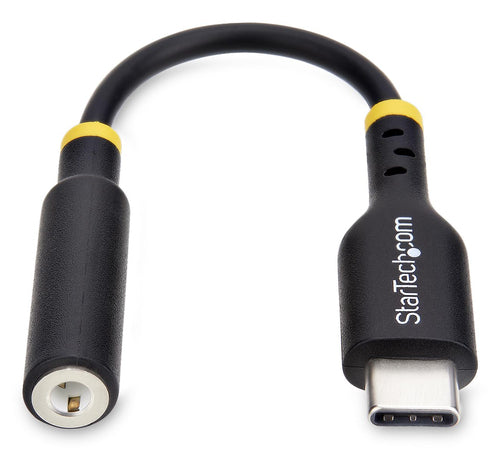 Startech Usb-C Audio Adapter To 3.5Mm Trrs Jack, Headphone Aux Dongle, 2 Yr