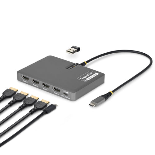 Startech Usb-C Quad-Monitor Workstation Adapter 4K 60Hz Hdmi, 3 Yr