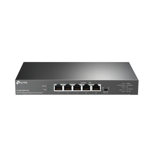 Tp-Link 5-Port Unmanaged 2.5G Switch, Poe++(4), 123W, Metal Case, 5Yr