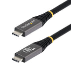 StarTech 50Cm (1.6Ft) USB4 Cable, USB-IF Certified USB-C Cord, 80Gbps, Ltw