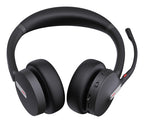 Yealink Wireless (Bh70) Ms Stereo Bluetooth Headset Bt51 Dongle, Black, C To A Adapter