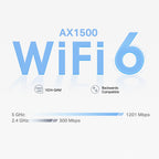 Tp-Link Deco Ax1500 Mesh Wi-Fi 6 Dual-Band System, Gbe(2), 3-Pack, 3Yr