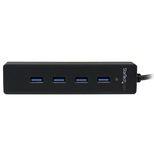 Startech 4 Port Portable Superspeed USB 3.0 Hub With Built-In Cable 2Yr