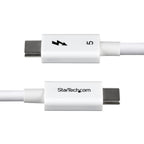 Startech 3Ft (1M) Thunderbolt 5 Cable, 80Gbps, Certified - White, Ltw
