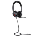 Yealink Wired (Uh48) Ms Stereoactive Noise Cancelling Headset With C To A Adapter