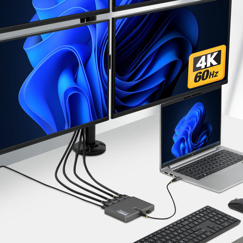 Startech Usb-C Quad-Monitor Workstation Adapter 4K 60Hz Hdmi, 3 Yr