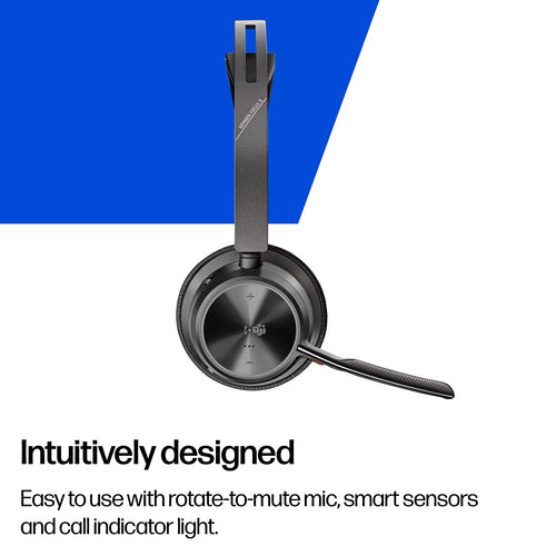 HP Poly Voyager Focus 2 Oth Wireless Ms,Anc,Bt700 Usb-C Dongle Pc/Mob Incl Usb-A Adaptor