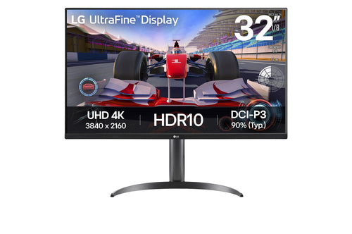 LG 32"(16:9) Uhd Va, Hdmi(2), Dp, Spkr, H/Adj, Tilt, Vesa, 3Yr