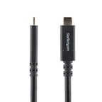 Startech 1.8M Usb-C 3.0 Cable, 5A Pd, Tb3 Compatible, Black, 2Yr