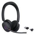 Yealink Wireless (Bh74) Ms Stereo Bluetooth Anc Headset, Bt51 Dngle, Black, C To A Adapter