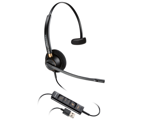 HP Poly Encorepro Ep515 Ms Mono Corded Headset, Usb-A & C