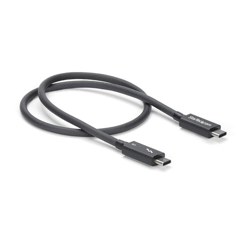 Startech 0.5M T/Bolt3 Cable, 40Gbps, 100W Pd, Black, 2Yr